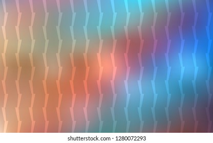 Light Blue, Yellow vector cover with stright stripes. Glitter abstract illustration with colored sticks. The pattern for ad, booklets, leaflets.