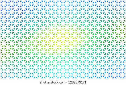 Light Blue, Yellow vector cover in polygonal style. Beautiful illustration with triangles in nature style. Smart design for your business advert.