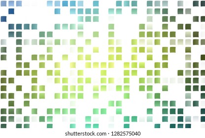 Light Blue, Yellow vector cover in polygonal style. Rectangles on abstract background with colorful gradient. The template can be used as a background.