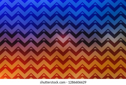 Light Blue, Yellow vector cover with polygonal style. Illustration with set of colorful triangles, lines. Pattern for websites.
