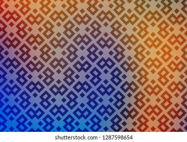 Light Blue, Yellow vector cover in polygonal style. Abstract gradient illustration with rectangles. Best design for your ad, poster, banner.