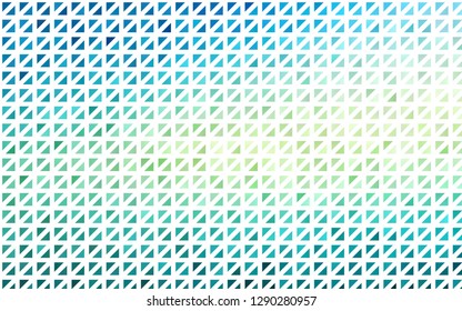 Light Blue, Yellow vector cover in polygonal style. Modern abstract illustration with colorful triangles. Pattern for commercials.