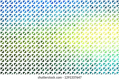 Light Blue, Yellow vector cover in polygonal style. Modern abstract illustration with colorful triangles. Modern template for your landing page.