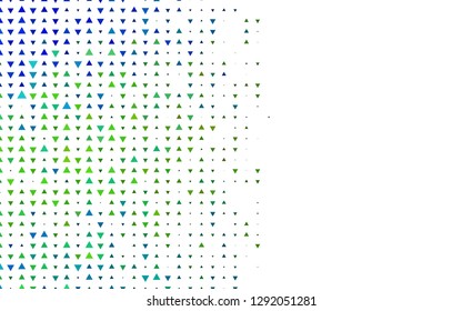 Light Blue, Yellow vector cover in polygonal style. Triangles on abstract background with colorful gradient. Best design for your ad, poster, banner.