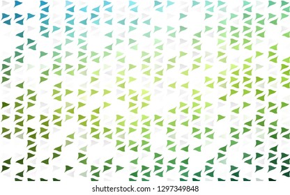 Light Blue, Yellow vector cover in polygonal style. Modern abstract illustration with colorful triangles. Pattern for commercials.