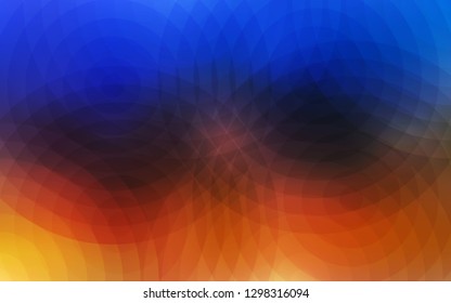 Light Blue, Yellow vector cover with spots. Abstract illustration with colored bubbles in nature style. Pattern can be used as texture of wallpapers.