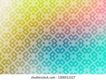 Light Blue, Yellow vector cover in polygonal style. Glitter abstract illustration with rectangular shapes. Pattern for busines ad, booklets, leaflets