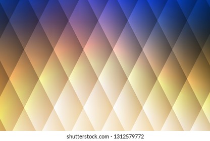 Light Blue, Yellow vector cover in polygonal style. Decorative design in abstract style with rectangles. Smart design for your business advert.