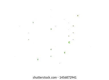 Light Blue, Yellow vector cover with EUR, JPY, GBP signs. Illustration with EUR, JPY, GBP signs on white template. The pattern can be used for financial, investment websites.