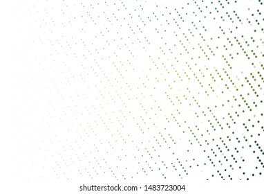 Light Blue, Yellow vector cover with spots. Beautiful colored illustration with blurred circles in nature style. Pattern for ads, leaflets.