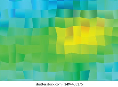Light Blue, Yellow vector cover with polygonal style. Modern abstract illustration with colorful rectangles. Smart design for your business advert.