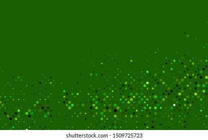 Light Blue, Yellow vector cover with spots. Modern abstract illustration with colorful water drops. Pattern for ads, booklets.