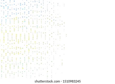 Light Blue, Yellow vector cover with polygonal style. Decorative design in abstract style with rectangles. Pattern for websites, landing pages.