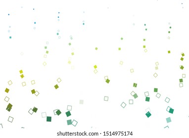 Light Blue, Yellow vector cover with polygonal style. Beautiful illustration with rectangles and squares. Pattern for busines booklets, leaflets.