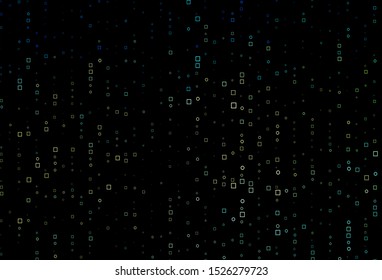 Light Blue, Yellow vector cover with polygonal style. Decorative design in abstract style with rectangles. Smart design for your business advert.