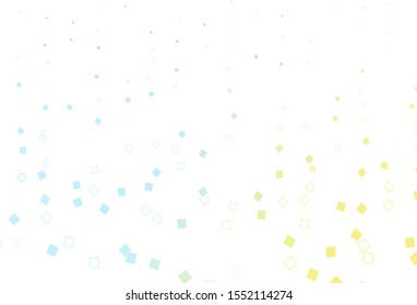 Light Blue, Yellow vector cover with polygonal style. Abstract gradient illustration with rectangles. Background for cell phones.