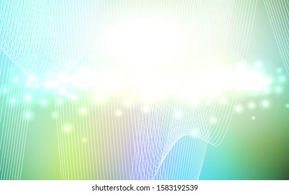 Light Blue, Yellow vector cover with happy holiday ribbons. Beautiful colored illustration with ribbon in celebration style. The pattern can be used for birthday gifts, congratulations.