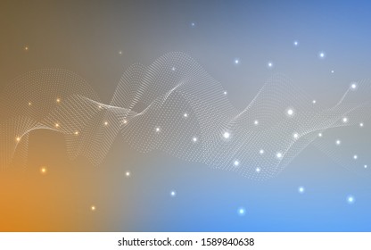 Light Blue, Yellow vector cover with spots. Beautiful colored illustration with blurred circles in nature style. Completely new template for your brand book.