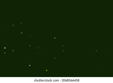 Light Blue, Yellow vector cover with polygonal style. Rectangles on abstract background with colorful gradient. Best design for your ad, poster, banner.