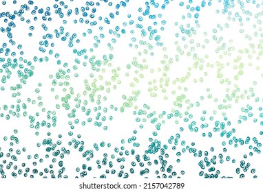Azul claro, cubierta vectorial amarilla con manchas. Ilustración con un conjunto de círculos abstractos de colores brillantes. Diseño para anuncios comerciales.