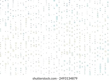 Light Blue, Yellow vector cover with polygonal style. Decorative design in abstract style with rectangles. Smart design for your business advert.