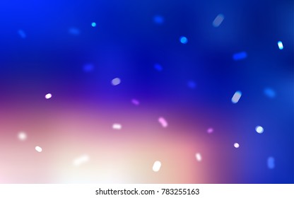 Light Blue, Yellow vector cover with beautiful snowflakes. Blurred decorative design in xmas style with snow. The pattern can be used for new year leaflets.