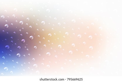 Light Blue, Yellow vector cover with spots. Beautiful colored illustration with blurred circles in nature style. The pattern can be used for ads, leaflets of liquid.