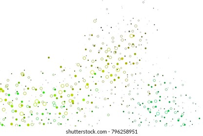 Light Blue, Yellow vector  cover with spots. Blurred bubbles on abstract background with colorful gradient. The pattern can be used for beautiful websites.