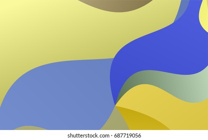 Light Blue, Yellow vector crooked abstract template. Geometric illustration in Origami style with gradient.  The template can be used as a background for cell phones.
