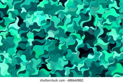 Light Blue, Yellow vector crooked abstract template. Colorful illustration in abstract cranked style with gradient. The pattern of blurred lines for your business design.
