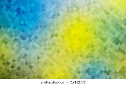 Light Blue, Yellow vector crooked abstract template. Geometric illustration in Origami style with gradient.  Brand-new design for your business.