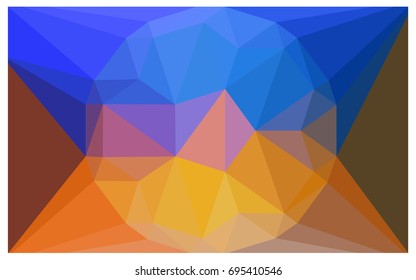 Light Blue, Yellow vector diamond Pattern. Geometric Gemstone sample. Repeating template with a gem in center. Jewelry gems texture for your design. Pattern can be used for background.