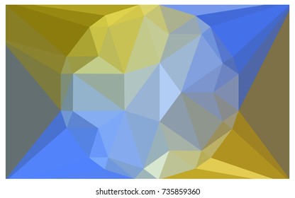Light Blue, Yellow vector diamond Pattern. Geometric Gemstone sample. Repeating template with a gem in center. Jewelry gems texture for your design. Pattern can be used for background.