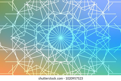 Light Blue, Yellow vector doodle bright background. An elegant bright illustration with lines drawn by child in Natural style. The pattern can be used for coloring books and pages for kids.