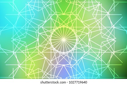 Light Blue, Yellow vector doodle blurred background. Doodles created by child on blurred abstract background with gradient. Brand-new style for your business design.
