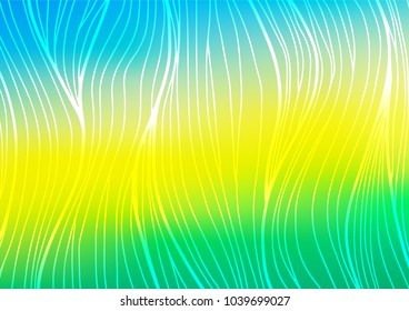 Light Blue, Yellow vector doodle blurred pattern. Doodles on blurred abstract background with gradient. Brand-new style for your business design.