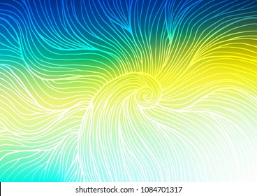 Light Blue, Yellow vector doodle blurred pattern. Sketchy hand drawn doodles on blurred background. The doodle design can be used for your web site.
