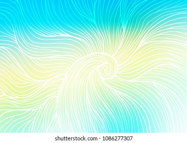 Light Blue, Yellow vector doodle blurred background. Colorful illustration in abstract style with doodles and Zen tangles. The best blurred design for your business.