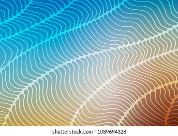 Light Blue, Yellow vector doodle blurred background. Geometric doodle illustration in Origami style with gradient. The best blurred design for your business.
