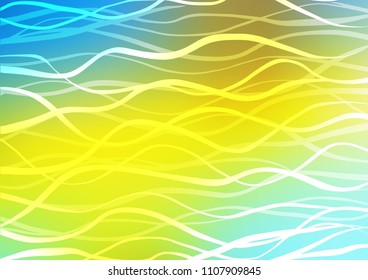 Light Blue, Yellow vector doodle blurred texture. Creative illustration in blurred style with doodles and Zen tangles. The doodle design can be used for your web site.