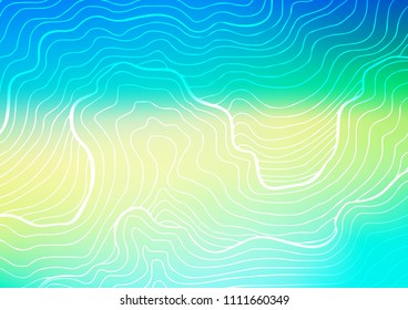 Light Blue, Yellow vector doodle blurred texture. Blurred decorative design in Indian style with Zen tangles. Brand-new design for your business.