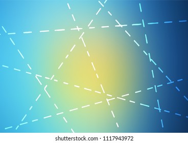 Light Blue, Yellow vector doodle blurred background. Brand-new colored illustration in blurry style with doodles. The template can be used as a background for cell phones.