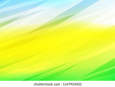 Light Blue, Yellow vector doodle blurred template. A vague abstract illustration with doodles in Indian style. The doodle design can be used for your web site.