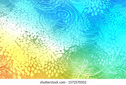 Light Blue, Yellow vector doodle bright background. Creative illustration in blurred style with flowers. The template can be used as a background for cell phones.