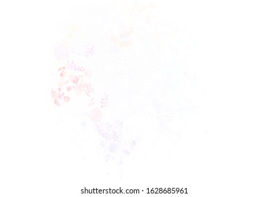 Light Blue, Yellow vector doodle backdrop with leaves, flowers. Colorful abstract illustration with leaves in doodle style. New template for your brand book.