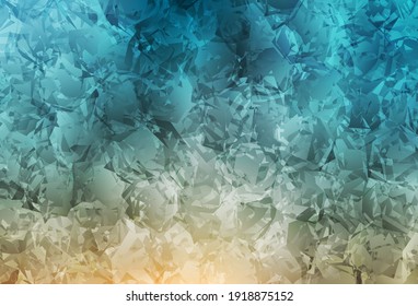 Azul claro, patrón de doodle vectorial amarillo con rosas, flores. Ilustración con coloridas flores abstractas de doodle. Una nueva textura para tu diseño de papel pintado.