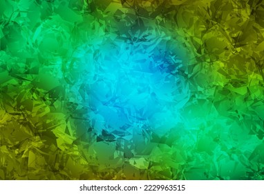 Azul claro, fondo de doodle vectorial amarillo con rosas, flores. Ilustración abstracta con flores en estilo doodles. Patrón colorido para los libros infantiles.