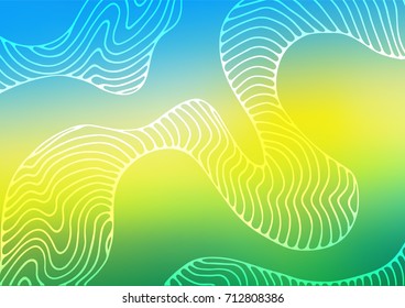 Light Blue, Yellow vector doodle blurred pattern. Creative illustration in blurred style with doodles. The doodle design can be used for your web site.