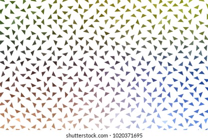 Light Blue, Yellow vector geometric simple minimalistic background, which consist of triangles on white background. Triangular pattern with gradient for your business design. 