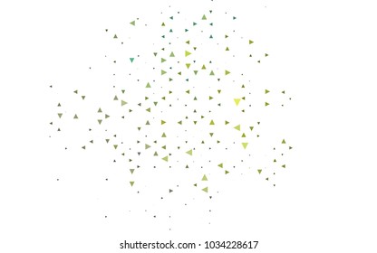 Light Blue, Yellow vector geometric simple minimalistic background, which consist of triangles on white background. Triangular pattern with gradient for your business design. 